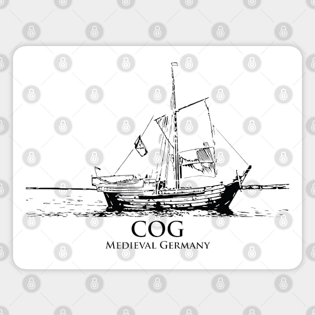 Medieval Cog Magnet by Lakeric